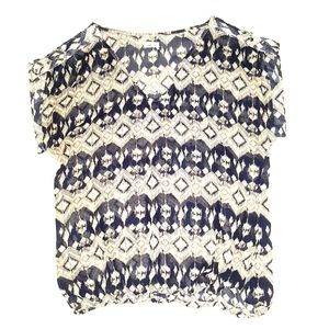 Sheer Aztec Blouse